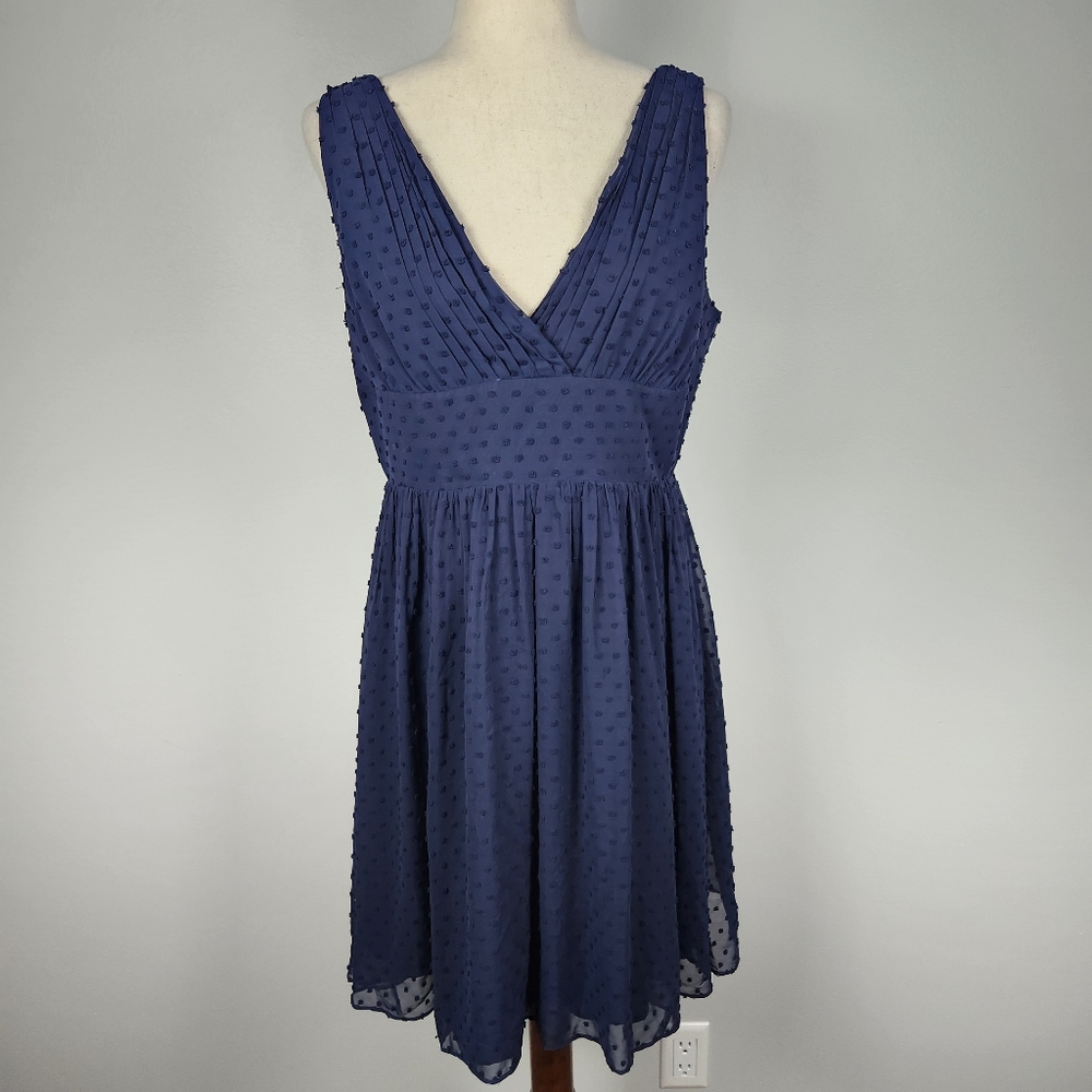 EUC J. Crew Navy Blue Party Cocktail Bridesmaid Dress Size 12P